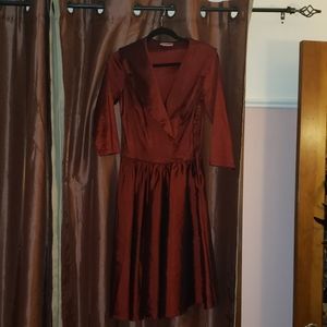 Vintage Pinup Girl Clothing Dress Sz M 3/4 sleeve